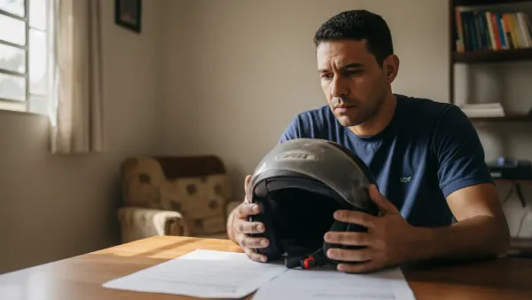 Acidente de motocicleta no trabalho: direitos do trabalhador e emissão da CAT